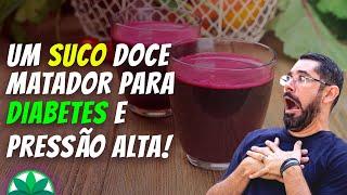 Um suco matador para DIABETES e HIPERTENSÃO!