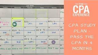 CPA Study Plan | How to Pass the CPA in 4 Months