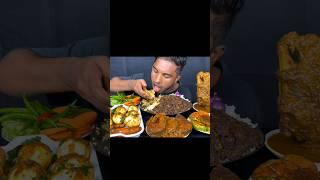 Spicy Mutton Curry With Rice Eating #mukbang #asmr #eating #asmreating #eatingsounds #shorts #viral