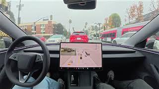 Tesla FSD 13.2.2 in the Rain with Zero Interventions