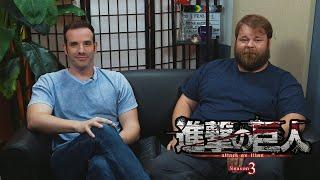 Attack on Titan Season 3 | Interview with J. Michael Tatum and Cris George