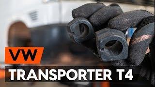 How to change anti roll bar bushes / sway bar bushes on VW TRANSPORTER 4 (T4) [TUTORIAL AUTODOC]