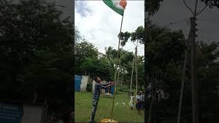 Celebrating 76th independence day at Habaspur Primary school ️️️