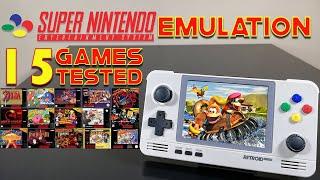 Retroid Pocket 2 + SNES Emulation - 15 Games Tested - Console Wars Part #1