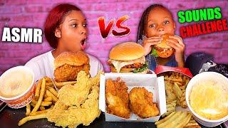 CHICK FIL A VS POPEYES MUKBANG EATING SOUND CHALLENGE 먹방 | QUEEN BEAST & LAYLA