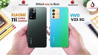 Xiaomi 11i HyperCharge vs ViVO V23 || Full Comparison  and specifications #ultracompare #xiaomi11i