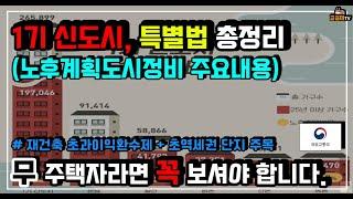 1기신도시특별법 총정리 (ft. 노후계획도시 정비특별법, 재건축초과이익환수제)