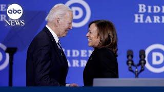 Key Democrats praise Biden, endorse Vice President Kamala Harris