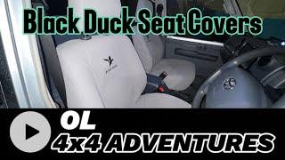 Black Duck Seat covers - Toyota Landcruiser 70 Series