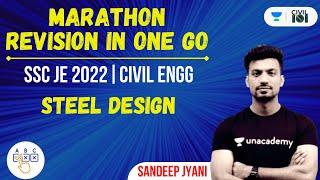 Steel Design | SSC JE 2022 | Civil Engineering | Sandeep Jyani | ELEVATE SSC JE CIVIL 2022