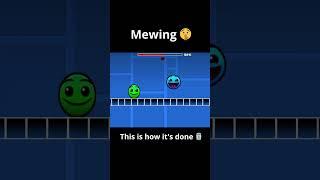 Mewing  - Lobotomy Dash #geometrydash #fireinthehole #shorts