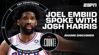 Shams: Joel Embiid met with 76ers ownership to discuss status of his knee | NBA Countdown