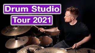 DRUM STUDIO TOUR 2021 | Remote Drum Recording Session Drummer | FREE Drum Loops at WWW.EDTHORNE.COM