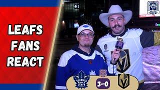 REFS YOU SUCK + Minten/Grebenkin Debut | Leafs 3-0 Golden Knights | Leafs Fans React