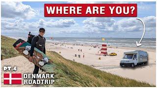 Our DENMARK trip continues  . We search for Allan, and kitesurf at Hvide Sande