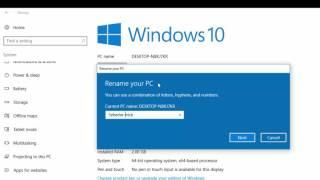 How to Rename your PC in Windows 10