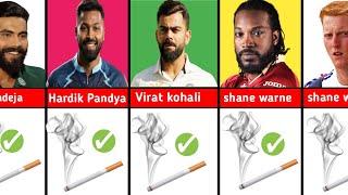 Indian Cricket Players Smoking