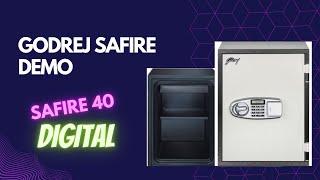 GODREJ SAFIRE 40V DIGITAL DEMO | GODREJ SAFE LOCKER | FIRE RESISTANT LOCKER