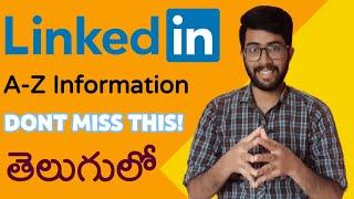 A to Z Info on LinkedIn in telugu | Benefits of LinkedIn, LinkedIn Profile in telugu | Vamsi Bhavani