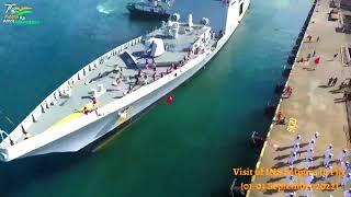 INS Satpura in Fiji: Drone Footage
