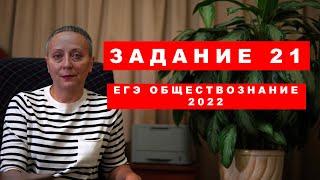 РАЗБОР 21 задания в ЕГЭ по обществознанию 2022