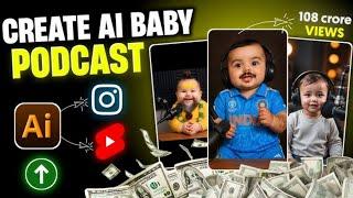 Baby Podcast Viral Reels Editing Tutorial | How To Create Viral Talking Baby Podcast AI Video
