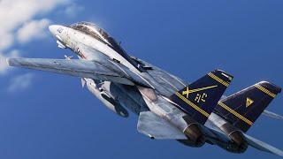 F-14 Tomcat in danger zone. Only guns