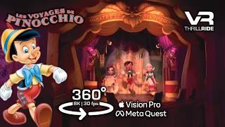 360° Pinocchio's Daring Journey 8K Qoocam Ultra 3 low light Darkride POV Disneyland Paris 2025