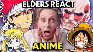 Elders React To Popular Anime! (One Piece, Hunter X Hunter, Naruto, Attack On Titan) | React