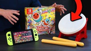 el INCREÍBLE JUEGO del TAMBOR para Nintendo SWITCH  (Taiko no Tatsujin)  Unboxing y gameplay