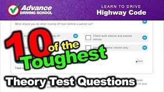 Ten of the Toughest Theory Test Questions  |  Learn to drive: Highway Code