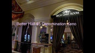 Bellagio High Limit Room Keno