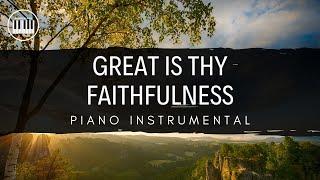 GREAT IS THY FAITHFULNESS | PIANO INSTRUMENTAL WITH LYRICS BY ANDREW POIL | HYMNS