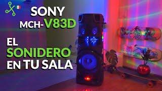 SONY V83D: BOCINAS con LUCES para llevar el ANTRO a tu CASA