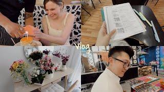 VLOG: mi cumpleaños 28 + nuevo restaurante de mi esposo + clases de coreano!