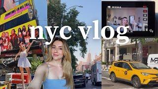 a week in my life in nyc | my times square billboard, trying new restaurants, new morning routine