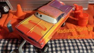 Mattel Disney Cars Diecast Radiator Springs Ramone And Hydraulic Radiator Springs Ramone Exclusive