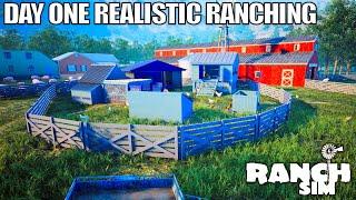 Day 1 in This Fantastic Ranch Simulation Game | Ranch Simulator Gameplay | Part 1