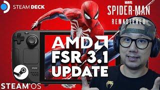 Steam Deck Marvel's Spider-Man Remastered FSR 3.1 UPDATE #steamdeck #fsr3 #spidermanremastered