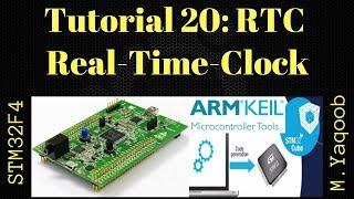 STM32F4 Discovery board - Keil 5 IDE with CubeMX: Tutorial 20 - Real Time Clock (RTC)