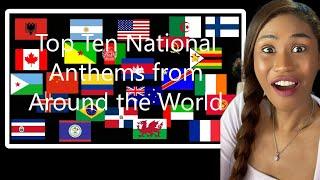 FIRST TIME REACTING TO Top 10 National Anthems From Around the World