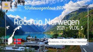 Mit Wohnwagen und Hund unterwegs in Norwegen - Roadtrip 2021 - VLOG#3 - feat. DJI MINI 2 Droneshots