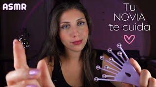 ASMR • Tu NOVIA te CUIDA para dormir - Atención Personal