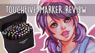 CHEAP EBAY TOUCHFIVE Markers Review! + Drawing Marinette (Review, Demo, Drawing)