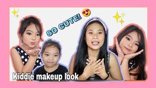 KIDS MAKEUP LOOK  | for Pageant |pinsan ko to! | Leng miranda