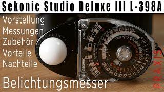 Sekonic Studio Deluxe III L-398A • Vorstellung • analoger Belichtungsmesser • Details • deutsch