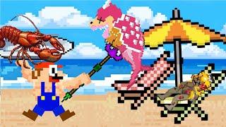 OMG! What happened to PEACH that made Mario so panicked? | 8 bit Cartoon Animation