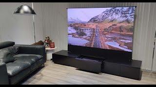 VIVIDSTORM Motorized Laser TV Cabinet Monte Carlo Assembly Video