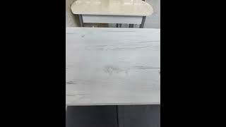 096871 Обеденная зона ТИП 1 дуб крафт белый/велюр серый.