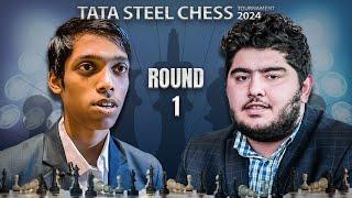 Ang MATINDING Sicilian Battle! | Maghsoodloo vs Pragg Tata Steel Chess 2024 Rd 1